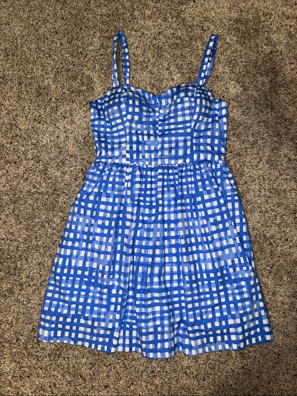 Lilly Pulitzer Blue & White Checked Sundress